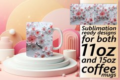 Colorful Petal 3D Mug Wrap Design 11oz 15oz Product Image 1