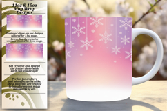Vibrant 11oz Mug Wrap Png Artwork , Christmas Product Image 1