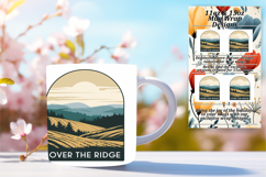 Whimsical 15oz Mug Wrap Png Template , Adventure Product Image 1