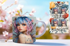 Inspiring 15oz Mug Wrap Png Template , Fairy Product Image 1