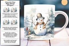 Xmas Spirit Mug Wrap: Snowman Serenity Product Image 1