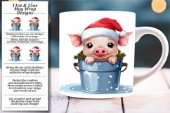 Festive Friends in a Bucket: Sublimation Christmas Mug Product Image 1