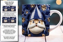 Vibrant Christmas Sparkle: Gnome Glossy Mug Wrap Product Image 1