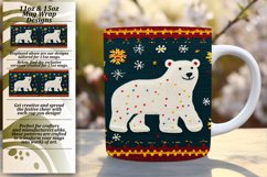 Serene 15oz Mug Wrap Png Template , Holiday Product Image 1