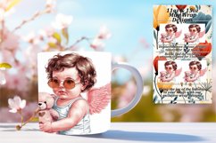 Chic 11oz Mug Wrap Png Design , Cupid Product Image 1