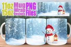 Inspired dreams sublimation mug wrap, Winter Product Image 1