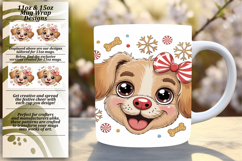 Sophisticated 15oz Png Mug Wrap , Cute Christmas Product Image 1