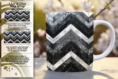 Colorful Glitter Stripes 11oz/15oz Mug Wrap Pattern Product Image 1