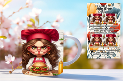 Warm 11oz Mug Wrap Png Artwork , Girl Grumpy Product Image 1