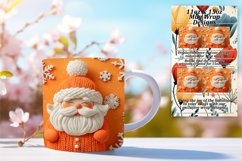 Santa Claus 3D Mug Wrap Sublimation for Christmas Product Image 1
