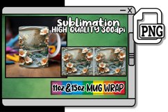 SSpringtime Blossoms: 3D Flower Mug Design Product Image 1