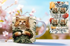 Funny Feline Delight Sublimation Mug - 11oz/15oz Product Image 1