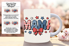 Chic 15oz Mug Wrap Png Design , Mama Product Image 1