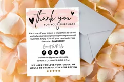 Thank you card for small business Portrait template Canva 09 Product Image 1
