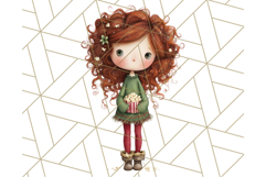Cozy Christmas Clipart, Santa and Friends PNG Graphics Product Image 5