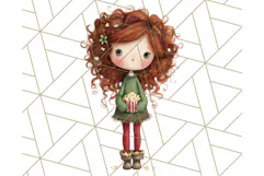 Cozy Christmas Clipart, Santa and Friends PNG Graphics Product Image 5