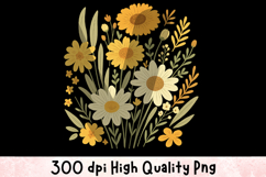 Floral Clipart Sublimation PNG Product Image 1