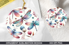 Pattern Stained Glass Ornament PNG ,Digital Download File Product Image 1