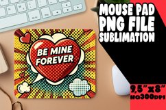 Playful Desk Pad Design Sublimation, 3D Heart Product Image 1