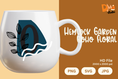 Hemlock Garden Boho Floral Monogram Product Image 1