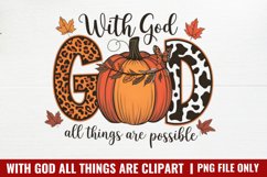 With God All Things Are Possible PNG Product Image 1