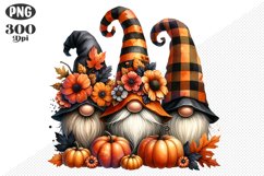 Halloween Gnomes Sublimation - Clipart PNG Design Product Image 1