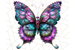Metallic Butterfly Clipart PNG Clipart, Vibrant Butterfly Product Image 5
