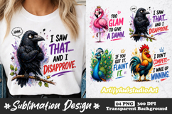 Sarcastic Bird Sublimation PNG Designs Product Image 1