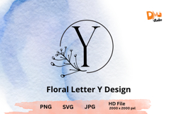 The Floral Letter Design Product Image 1