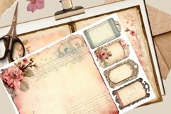 Vintage Ephemera, Floral Junk Journal, Shabby Shic Decor Product Image 2
