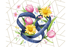 Floral Sewing Clipart PNG Vintage Sewing Elements Needlework Product Image 5