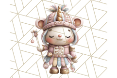 Playful Pink Nutcracker PNG, Pastel Christmas Clipart Product Image 5