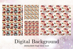 Cake Birthday Party Cake Seamlesss Pattern Background_25 Product Image 1