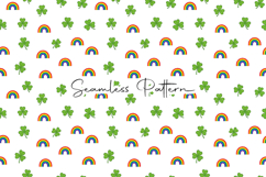 St Patrick Seamless Pattern Bundle - Leprechaun &amp; Clovers Product Image 5
