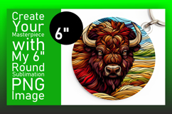 Stylish Circle Design Keychain PNG , Animals Product Image 1