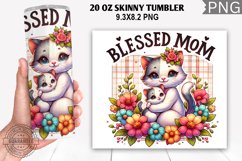 Blessed Mom Tumbler Wrap,20 Oz Tumbler Wrap, Mom Tumbler Product Image 1