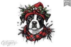 Christmas Dog Clipart Design - High Quality 300 Dpi Product Image 1