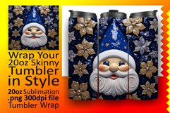 Holiday Sublimation Treasures: 3D Gnome Tumbler Wrap Product Image 1