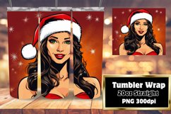 Santa Girl Festive Pop Surge 20oz Wrap Product Image 1