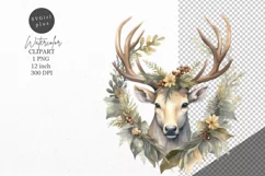 Christmas clipart, Reindeer clipart, Winter clipart Product Image 1