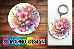 Luminous Round Designs Sublimation PNG, Flowers Product Image 1