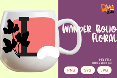 Wander Boho Floral Monogram Product Image 1
