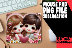 VIBRANT MOUSE PAD SUBLIMATION PNG, 3D Characters Product Image 1