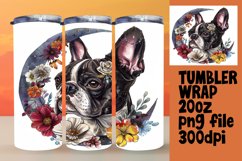 Petal Pup: Watercolor Tumbler Wrap 20oz Product Image 1