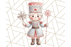 Nutcracker Clipart, Festive Holiday Toy Soldier PNG Art Product Image 5