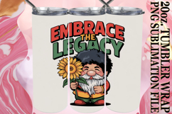 Sweet vibes 20oz tumbler wrap, Juneteenth Product Image 1