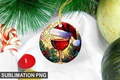 Christmas Santa Wineglass Ornament | Christmas Ornament PNG Product Image 1