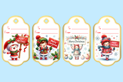 Printable Christmas Gift Tags with Merry Christmas sign Product Image 2