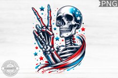 4th of July Skeleton - 4th Of July PNG Design Product Image 1