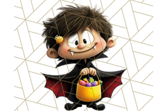 Monster Kids Clipart PNG, Cute Halloween Costume Art Product Image 5